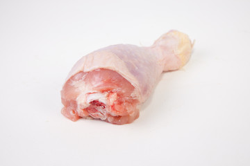 Raw chicken little leg