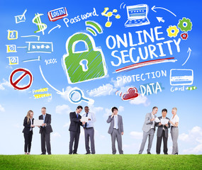 Online Security Protection Internet Safety Business Concept