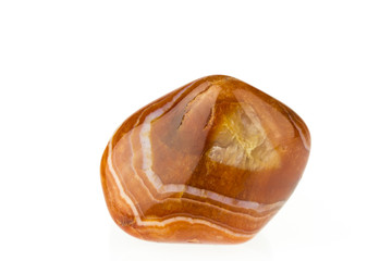 Agate with chalcedony geological crystal