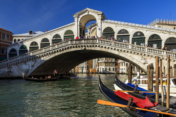 Panele Szklane Podświetlane  Most Rialto Wenecja.