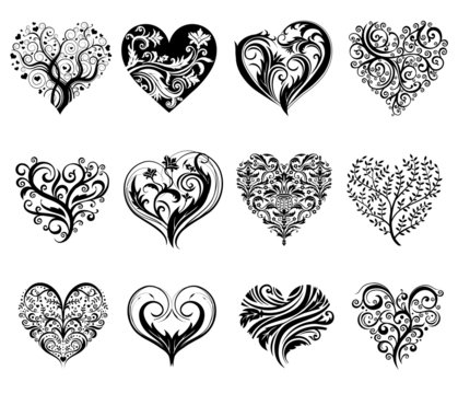 Tattoo hearts.