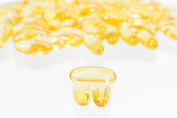 Omega 3 fish oil capsules
