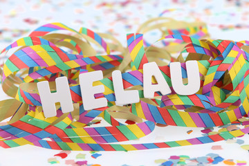 Luftschlangen Karneval Konfetti