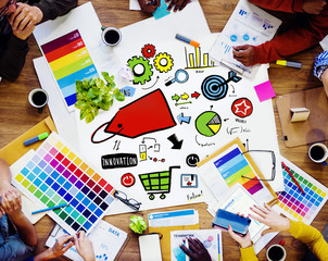 Diversity Casual People Branding Marketing Concept