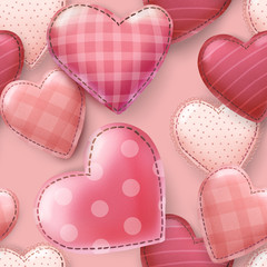 seamless pattern with hearts