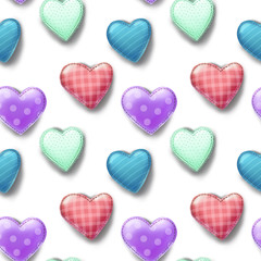 seamless pattern with hearts