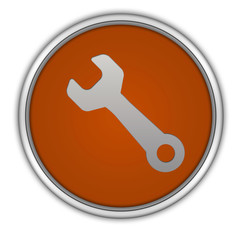 tools circular icon on white background