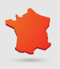 red France map icon