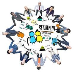 Business People Retirement Teamwork Support Concept