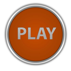 play circular icon on white background
