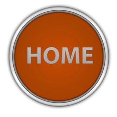 home circular icon on white background
