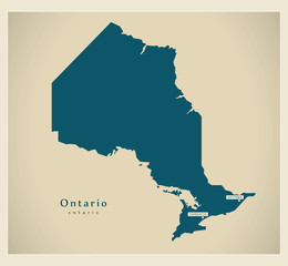 Modern Map - Ontario CA
