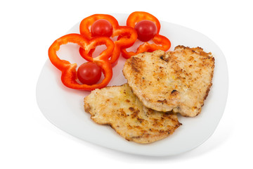 Pork chop with vegetables