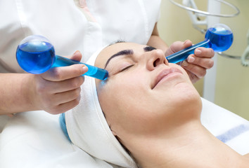 massage and facial peels at the salon cosmetics