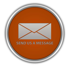 send circular icon on white background