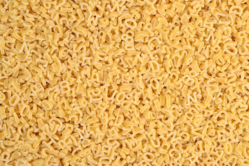 Alphabet pasta background