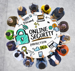 Online Security Protection Internet Safety People Technology Con