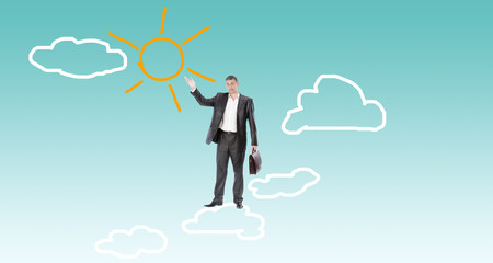 Successful Businessman.Business finance