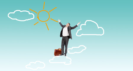 Successful Businessman.Business finance