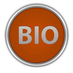Bio circular icon on white background