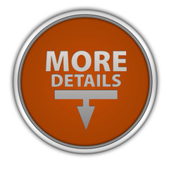 More details circular icon on white background