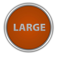 Large circular icon on white background
