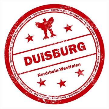 Duisburg Deutschland Nordrhein Westfalen Stempel vintage