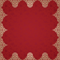 Vector ornate frame in Victorian style.