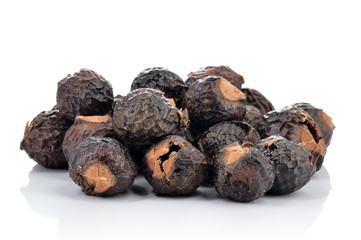 Pile of soapnuts isolated.