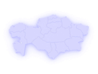 Map of Kazakhstan