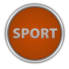 Sport circular icon on white background