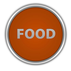 Food circular icon on white background