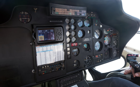  interior of helicopter cabin