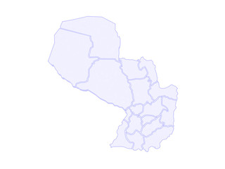 Map of Paraguay.