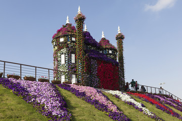 Naklejka premium Парк цветов в Дубаи (Dubai Miracle Garden)