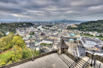 City of Salzburg from the fortress