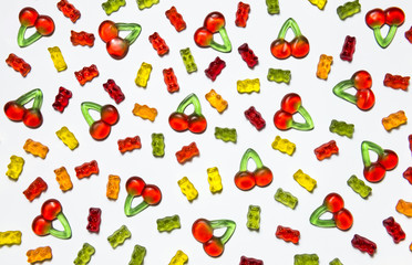 Gummy candy background