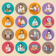 Veterinary Icon Flat