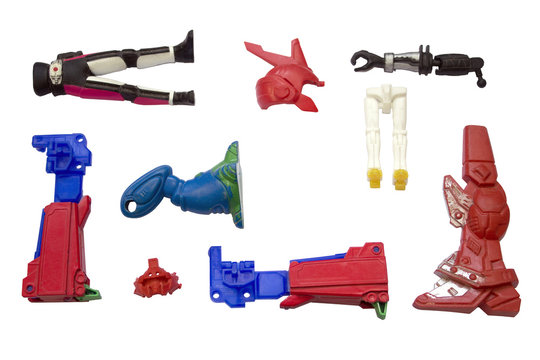 components of robot toys, toy is broken down