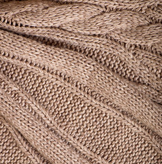 abstract background texture of a knitted fabric