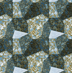 Abstract seamless pattern with blocks of marble