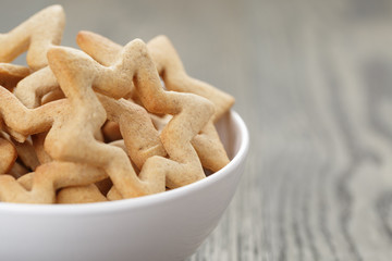 classic star cookies in white bowl