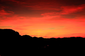 Abenddämmerung am Karren
