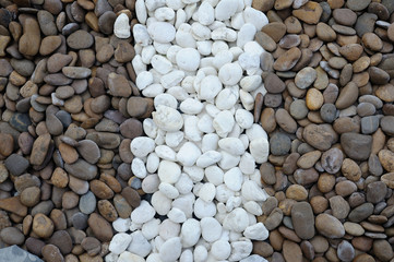 Brown and white rocks for web background.