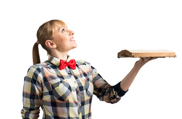 Girl with book