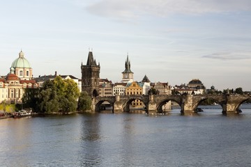 Fototapeta na wymiar Charles Bridge in Prague, Czech Republic 