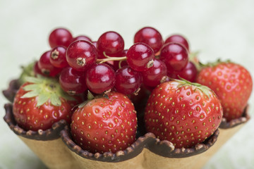 Strawberry and pomegranate