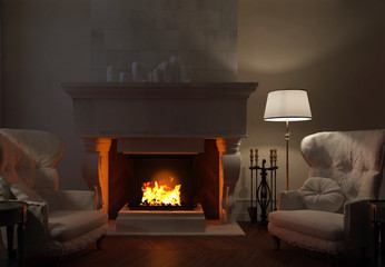 fireplace