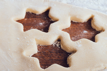 Baking fresh sugar cookies