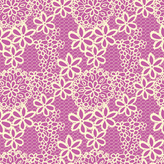 Flower lacy seamless background